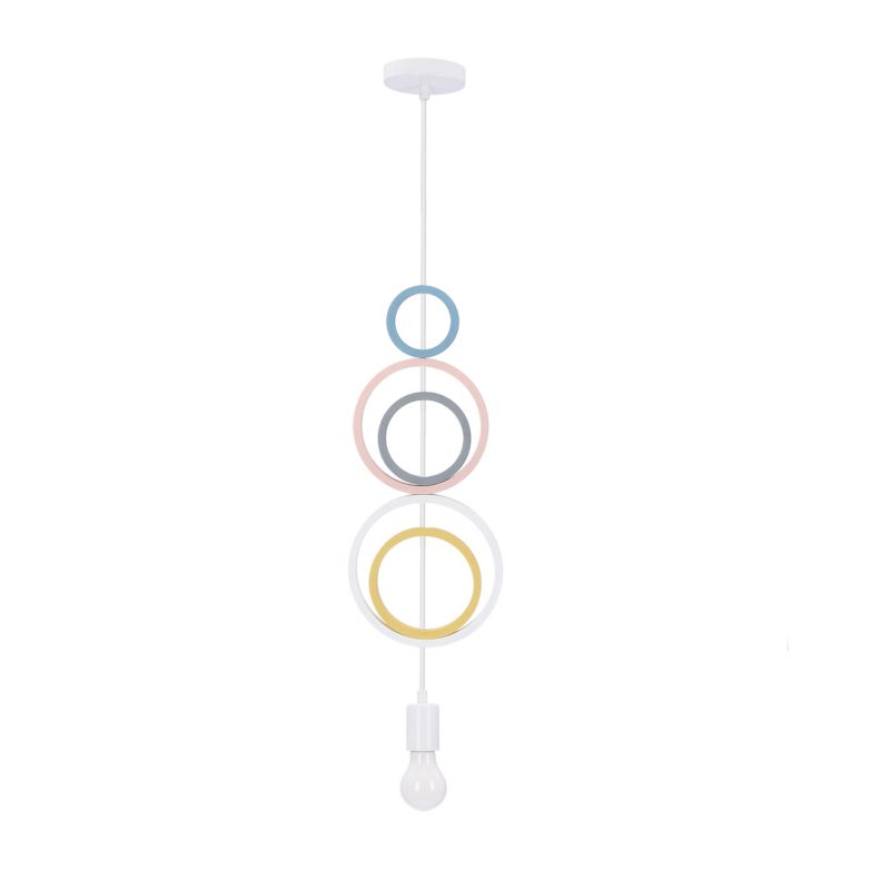 Lampa sufitowa 5 ruchomych obręczy Candellux Hoops multikolor 1xE27x20W IP20 wym:90x19x10cm - 1 szt.