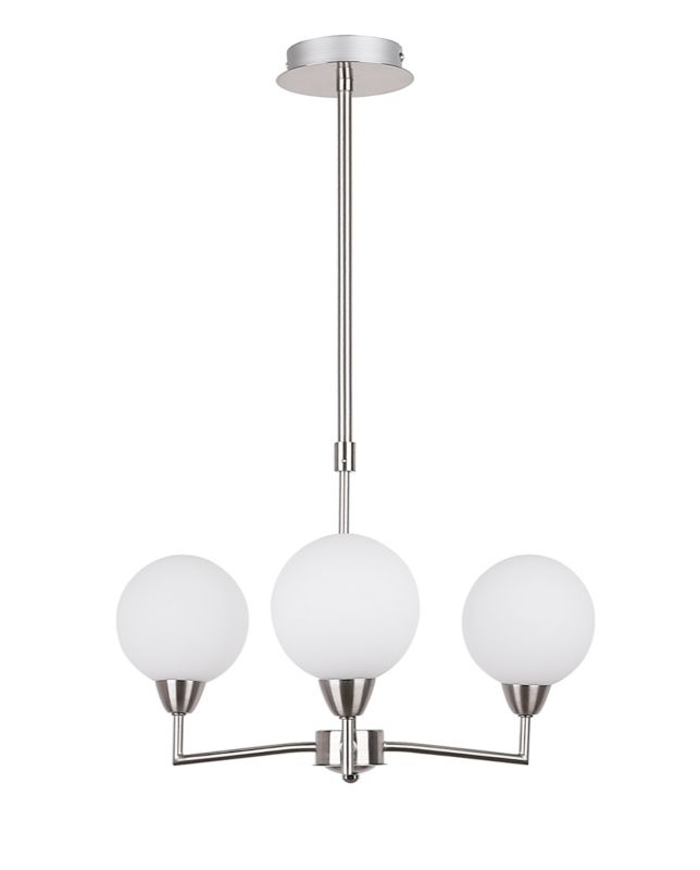 Lampa sufitowa białe kule Candellux Logos chromowana-srebrna 3xG9x25W IP20 wym:65x45x45cm - 1 szt.