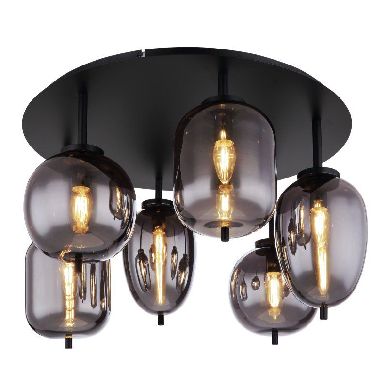 Lampa sufitowa BLACKY 15345-6D Globo 1 szt.