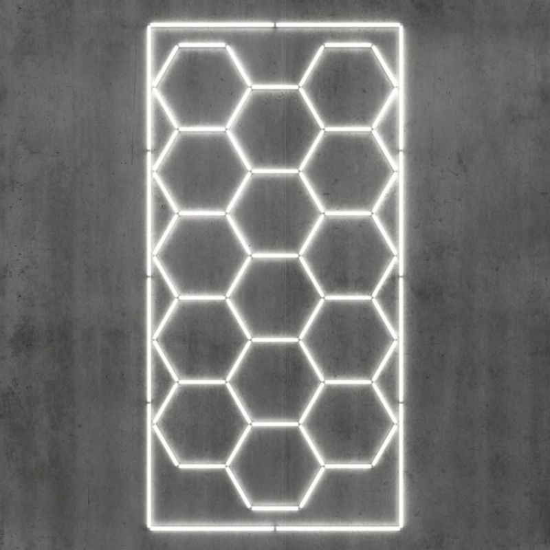 Lampa sufitowa Blaupunkt Hexagon biała modułowa wbudowany LED 650W 1 szt.