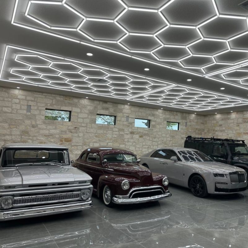 Lampa sufitowa Blaupunkt Hexagon biała modułowa wbudowany LED 650W 1 szt.