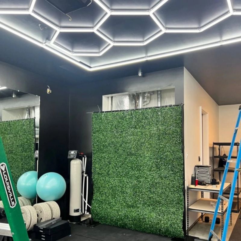 Lampa sufitowa Blaupunkt Hexagon biała modułowa wbudowany LED 650W 1 szt.