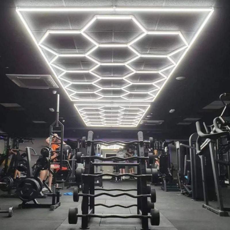 Lampa sufitowa Blaupunkt Hexagon biała modułowa wbudowany LED 650W 1 szt.