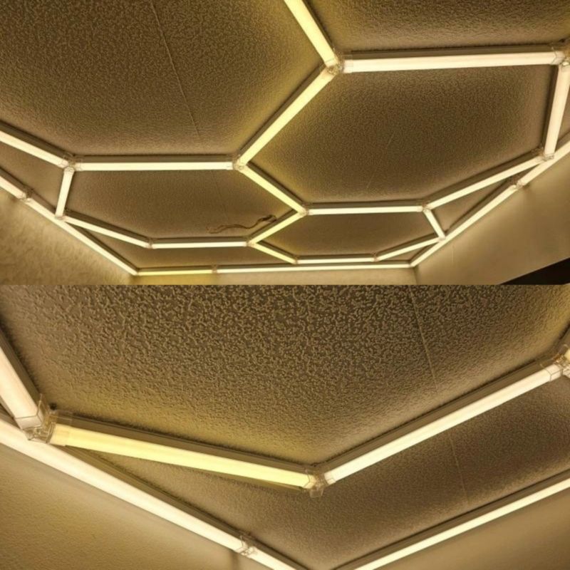 Lampa sufitowa Blaupunkt Hexagon biała modułowa wbudowany LED 650W 1 szt.