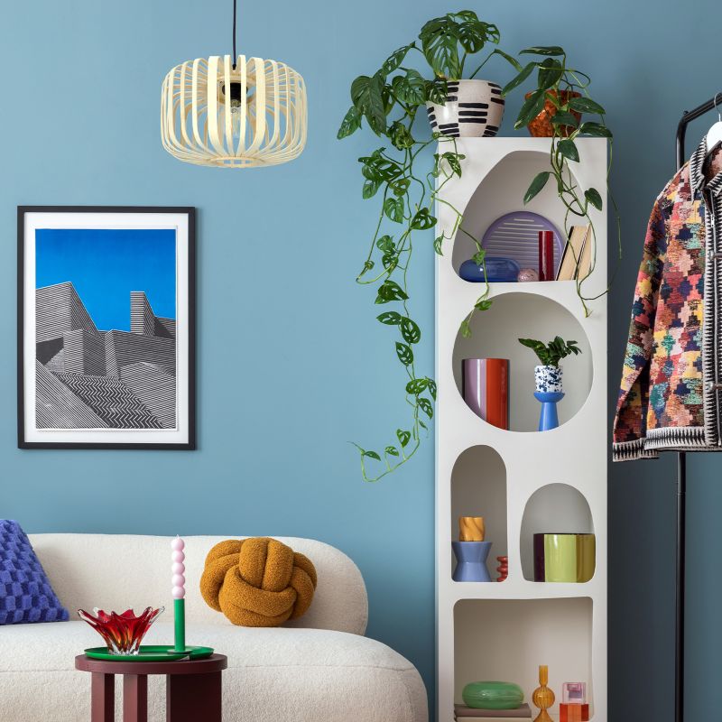 Lampa sufitowa Boho Bandigo Kobi 1xE27 30cm Czarny zwis 1szt.