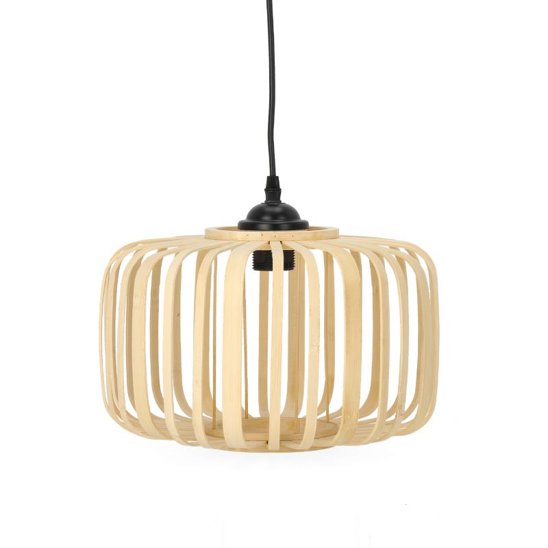 Lampa sufitowa Boho Bandigo Kobi 1xE27 30cm Czarny zwis 1szt.