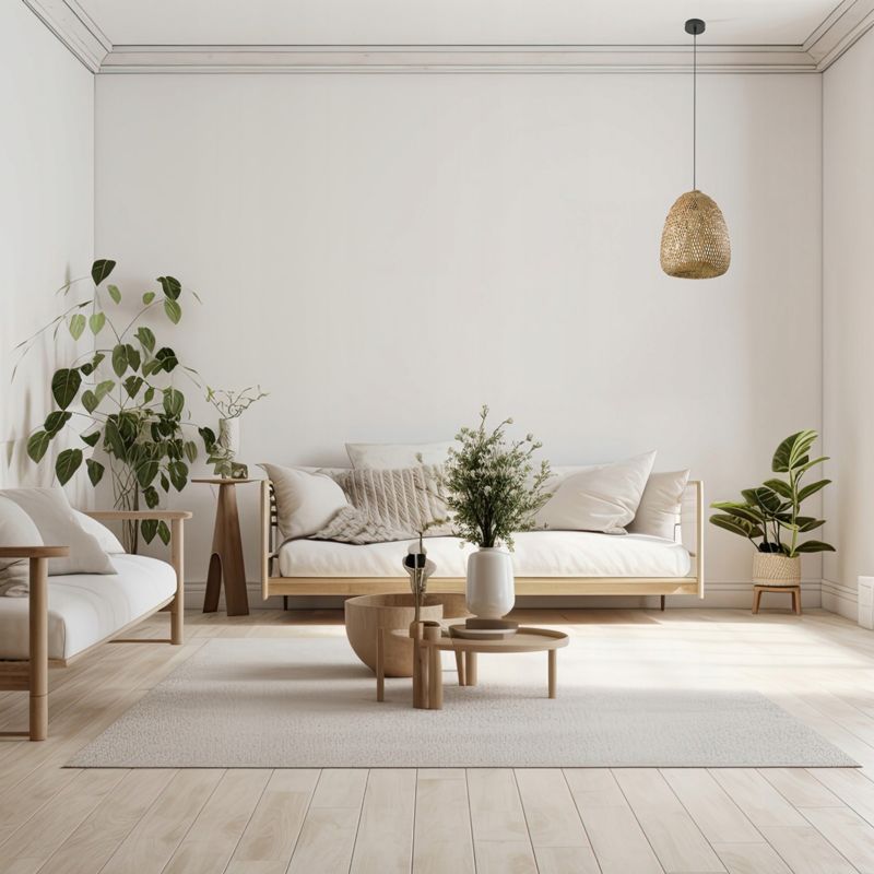 Lampa Sufitowa Boho LLS Klosz Bambusowy E27 1szt.