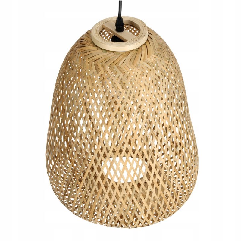 Lampa Sufitowa Boho LLS Klosz Bambusowy E27 1szt.
