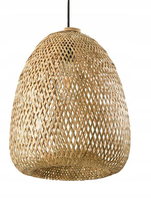 Lampa Sufitowa Boho LLS Klosz Bambusowy E27 1szt.