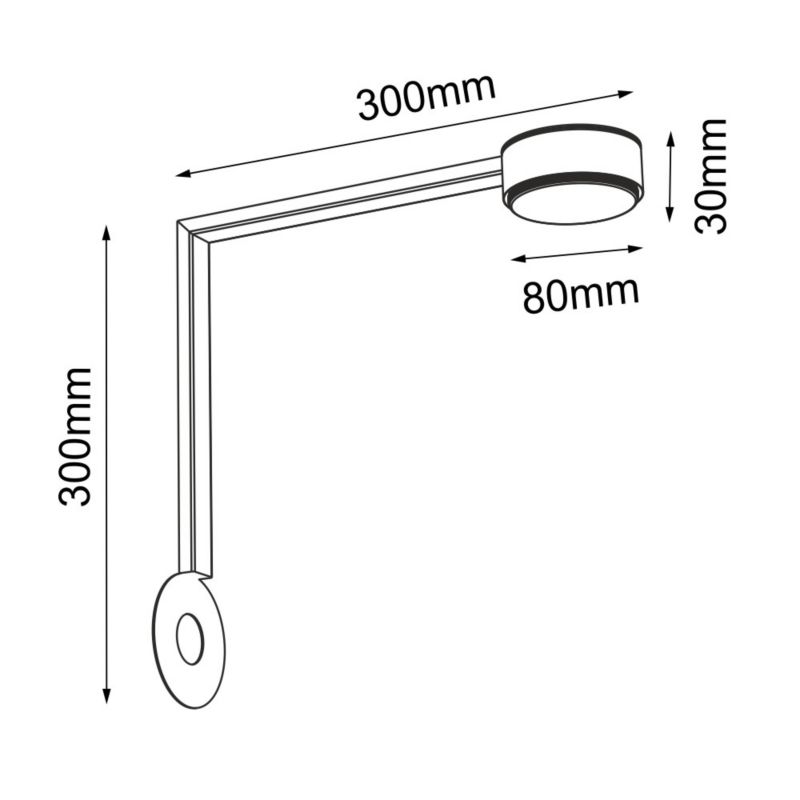 Lampa sufitowa Brosline Drop Line czarna wym: 30 x 30 x 8 cm 1xGX53 x 9W 1 szt.