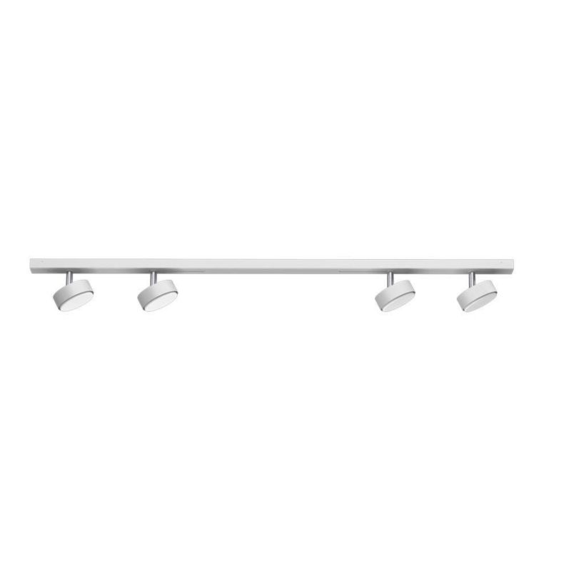Lampa sufitowa Brosline System Line Move biała wym: 9 x 200 x 8 cm 4xGX53 x 9W 1 szt.