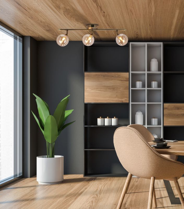 Lampa sufitowa bursztynowe klosze Candellux Rodia mosiężno-złota 3xG9x40W IP20 wym:18x66x10cm - 1 szt.