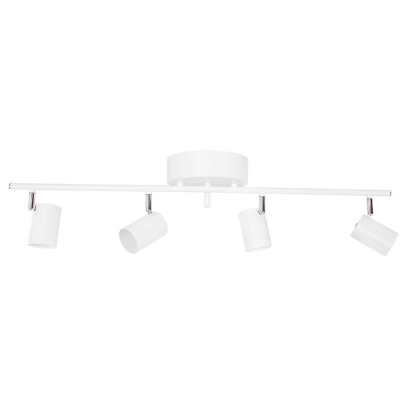 Lampa sufitowa By Rydens Correct biała chromowana  4 x GU10 x 10W wym: 17,5 x 83 x 16,5 cm - 1 szt.
