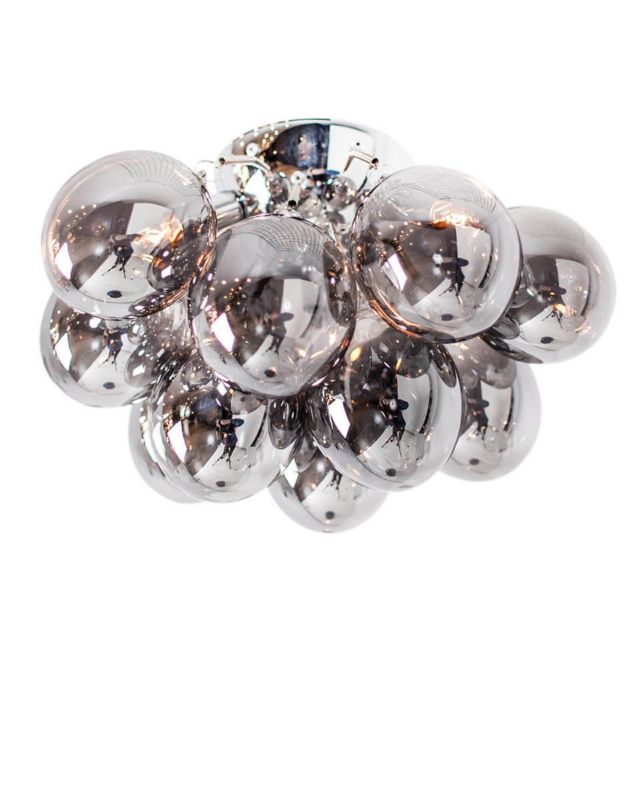 Lampa sufitowa By Rydens Gross srebrno-przydymiony wym: 20 x 30 x 30 cm 3xG9 x 4W 1 szt.
