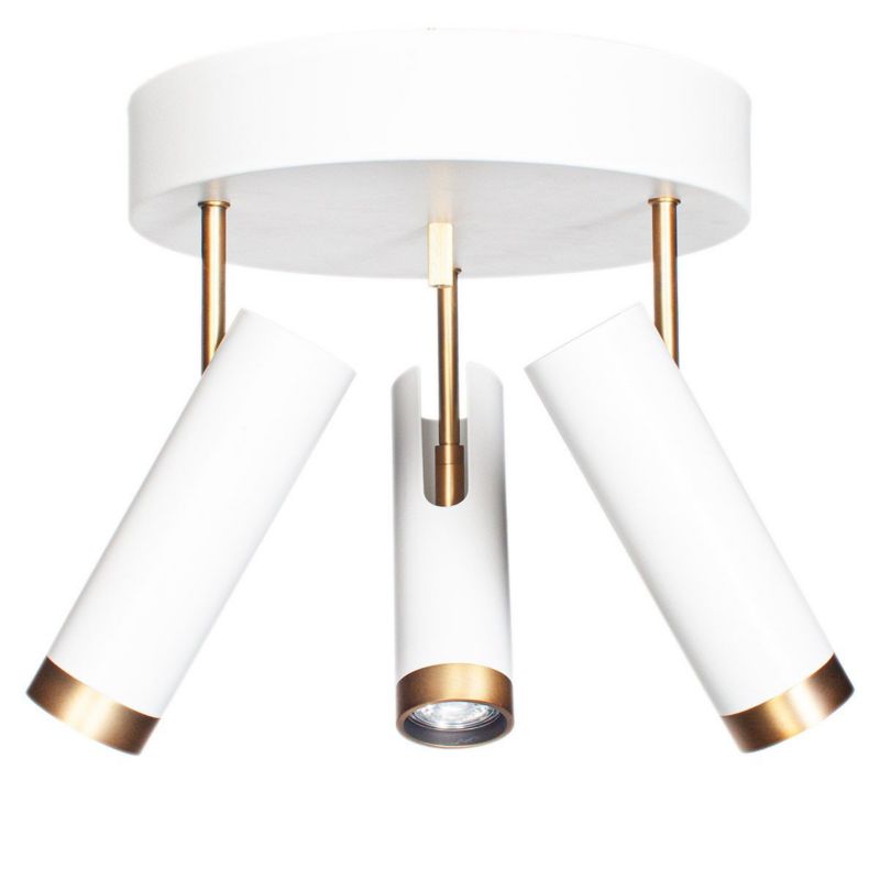 Lampa sufitowa By Rydens Puls Ceilling biało-złota  3 x GU10 x 10W wym: 28 x 30 x 30 cm - 1 szt.