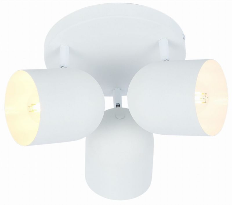 Lampa sufitowa Candellux Azuro biała  3 x E27 x 40W wym: 32 x 32 cm - 1 szt.