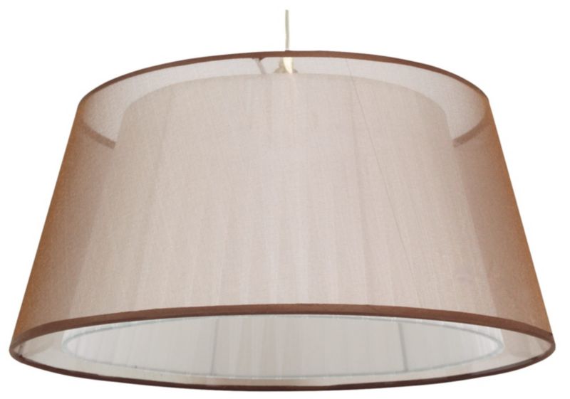 Lampa sufitowa Candellux Charlie biało-brązowa wym: 105 x 45 x 45 cm 1xE27 x 60W 1 szt.