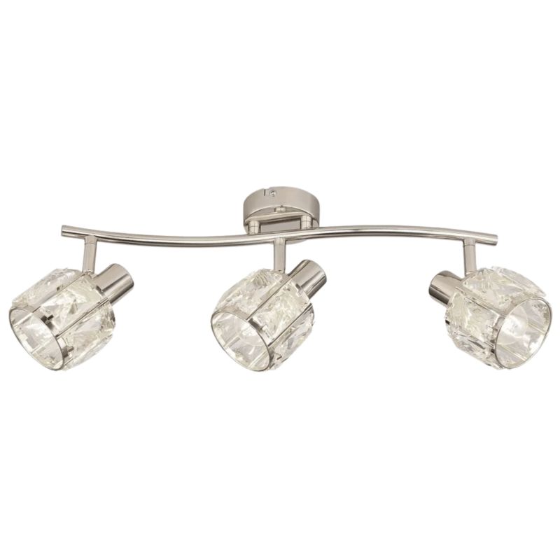 Lampa sufitowa Candellux chromowana 3-punktowa E14 kryształowa 1 szt.