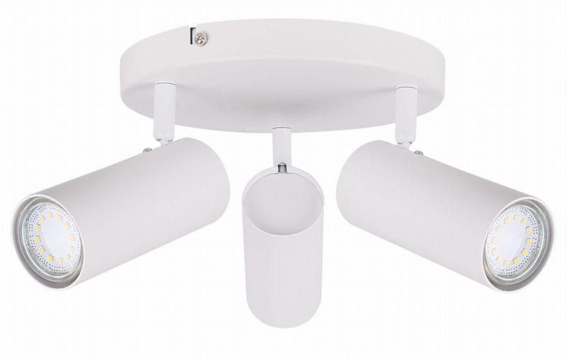Lampa sufitowa Candellux Colly biała  3 x GU10 x 15W wym: 37 x 37 cm - 1 szt.