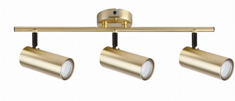 Lampa sufitowa Candellux Colly mosiądz  3 x GU10 x 15W wym: 56 x 9 cm - 1 szt.