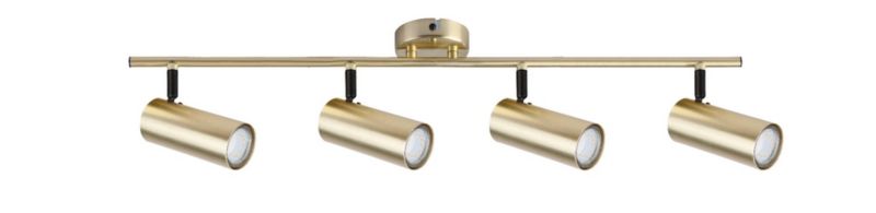 Lampa sufitowa Candellux Colly złota  4 x GU10 x 15W wym: 76 x 9 cm - 1 szt.