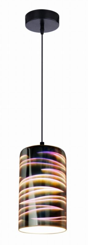 Lampa sufitowa Candellux Galactic czarna-wielokolorowy wym: 115 x 12 x 12 cm 1xE27 x 60W 1 szt.