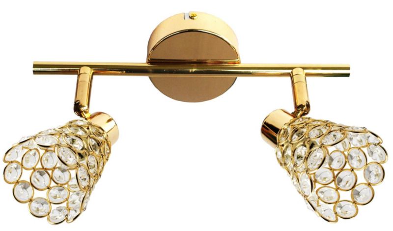 Lampa sufitowa Candellux Glossy  złoto-przezroczysty wym: 17 x 37 x 8 cm 2xG9 x 40W 1 szt.