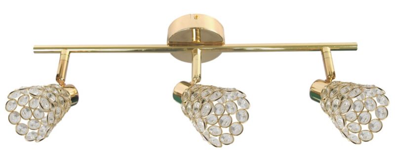 Lampa sufitowa Candellux Glossy  złoto-przezroczysty wym: 17 x 55 x 8 cm 3xG9 x 40W 1 szt.