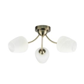 Lampa sufitowa Candellux Lighting Zina 3 X E27 patyna