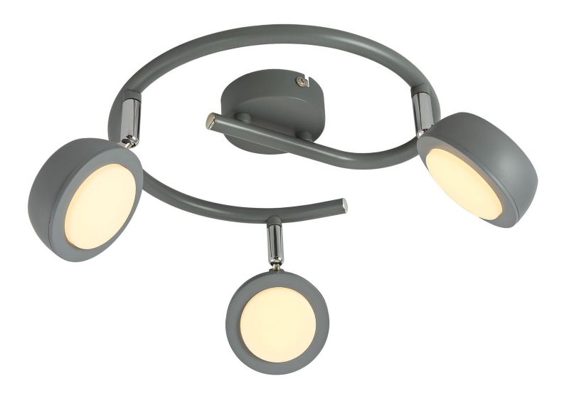 Lampa sufitowa Candellux Mild szara LED 6W 3000K 600lm  wym: 40 x 40 cm - 1 szt.