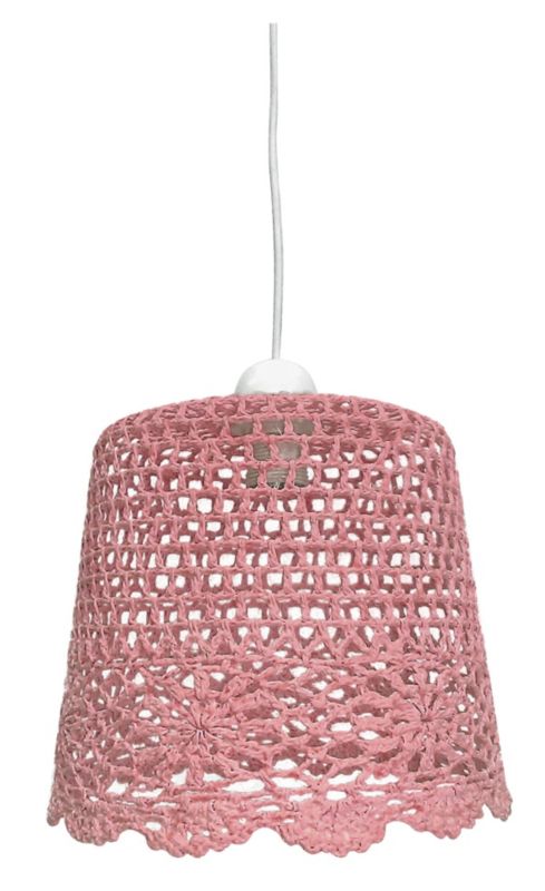Lampa sufitowa Candellux Nonna biało-różowa wym: 100 x 27 x 27 cm 1xE27 x 60W 1 szt.
