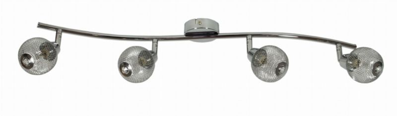 Lampa sufitowa Candellux Novel  chromowana wym: 18 x 84 x 8 cm 4xG9 x 40W 1 szt.