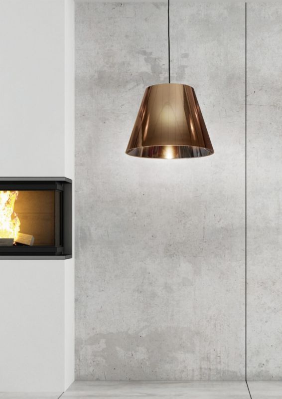 Lampa sufitowa Candellux Platino miedziana wym: 100 x 35 x 35 cm 1xE27 x 60W 1 szt.