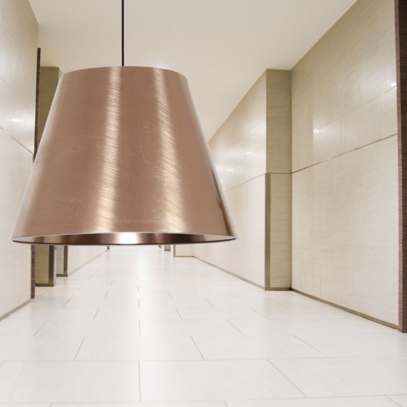 Lampa sufitowa Candellux Platino miedziana wym: 100 x 35 x 35 cm 1xE27 x 60W 1 szt.
