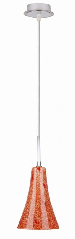 Lampa sufitowa Candellux Rufi srebrno-pomarańczowa wym: 100 x 13 x 13 cm 1xE14 x 40W 1 szt.