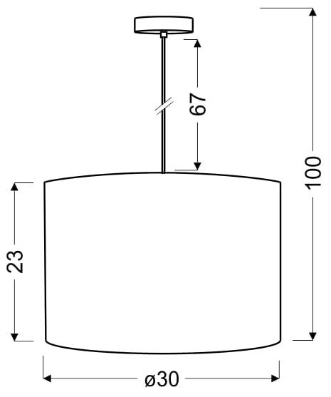 Lampa sufitowa Candellux Summer biała wym: 100 x 30 x 30 cm 1xE27 x 60W 1 szt.