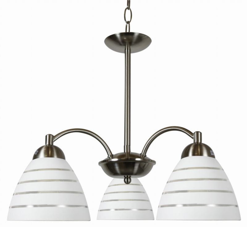 Lampa sufitowa Candellux Uli srebrno-biała wym: 72 x 45 x 45 cm 3xE27 x 60W 1 szt.