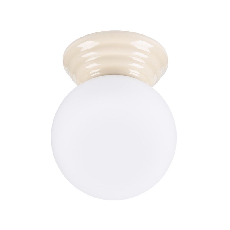 Lampa sufitowa ceramiczna szkliwiona Sollux Lighting ZORI beżowa 1xG9x8W IP44 - 1 szt