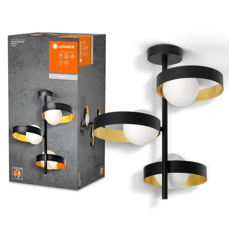 Lampa Sufitowa Decor Ledvance Dekoracyjna G9 Czarny 1 szt.