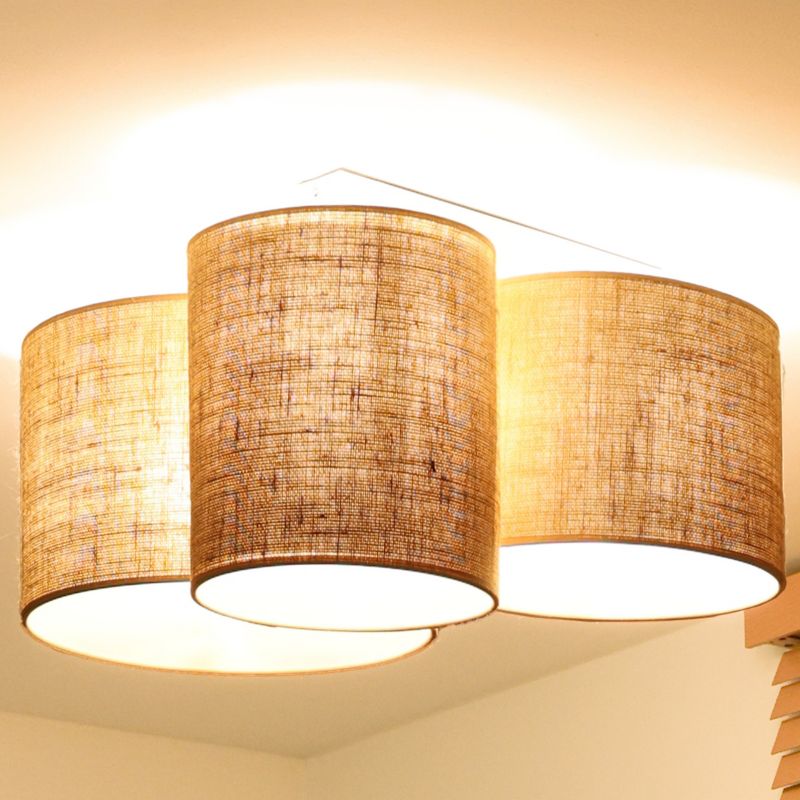 Lampa sufitowa Duolla Spider 3-punktowa E27 naturalna juta