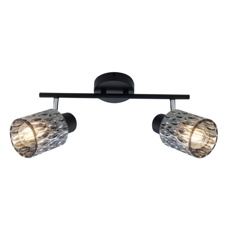 Lampa sufitowa dymione klosze Candellux Bill czarna 2xE27x40W IP20 wym:19x50x9cm - 1 szt.