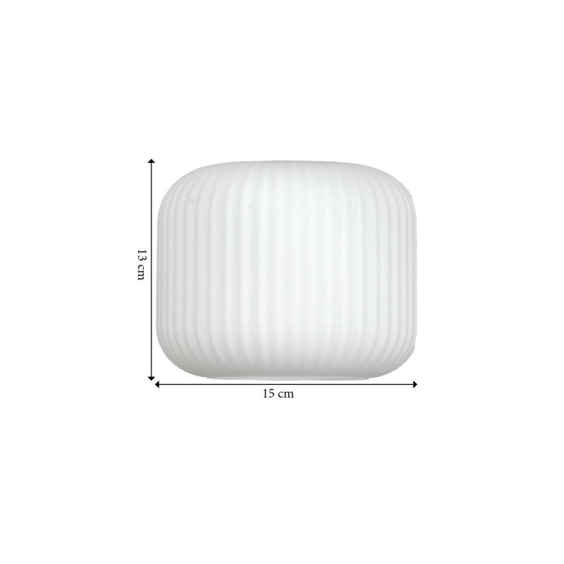 Lampa sufitowa EDYLIT czarna białe prążkowane klosze loft 3xE27 15-449 PABLO 1 szt.