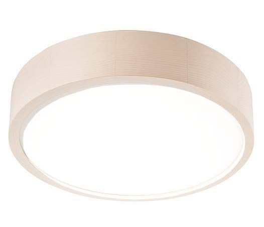 Lampa sufitowa EDYLIT okrągła drewniana LED nowoczesna skandynawska plafon 1xE27 KANTE 14-432/A9 ark 1 szt.