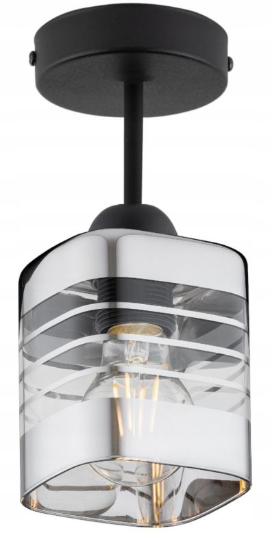 Lampa Sufitowa Elko-Lighting Linea 1-Punktowa E27 czarny 1 szt