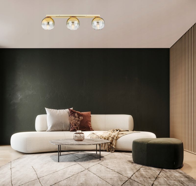 Lampa Sufitowa Elko-Lighting Listwa 3-Punktowa Żyrandol E27 Ombre 1 szt