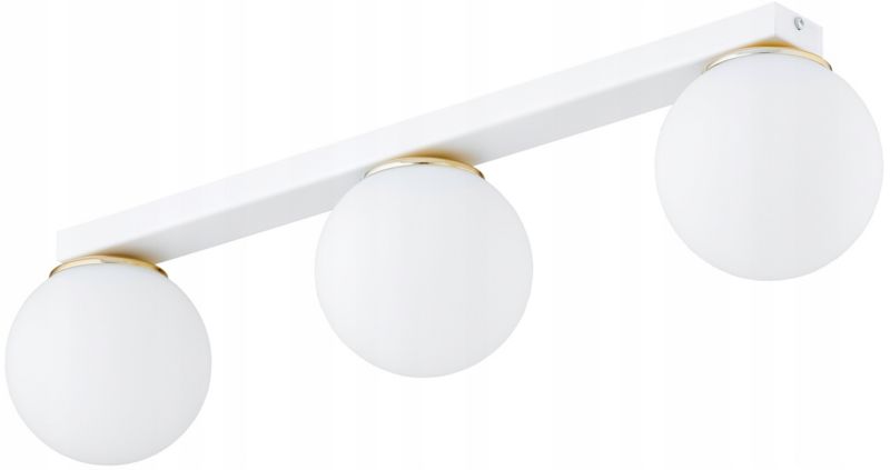 Lampa Sufitowa Elko-Lighting Milo Szyna Biała z Elementem Złota 3-Punktowa 1 szt