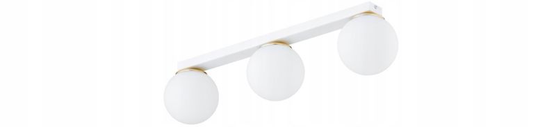 Lampa Sufitowa Elko-Lighting Milo Szyna Biała z Elementem Złota 3-Punktowa 1 szt