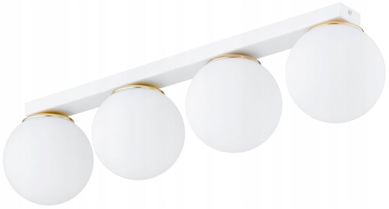 Lampa Sufitowa Elko-Lighting Milo Szyna Biała z Elementem Złota 4-Punktowa 1 szt