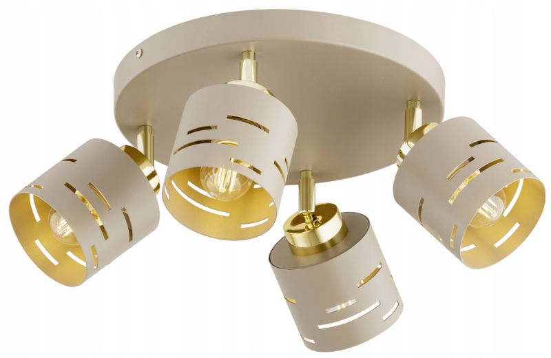 Lampa Sufitowa Elko-Lighting Plafon Regulowany 4-Punktowy Vox E27 beżowy 1 szt