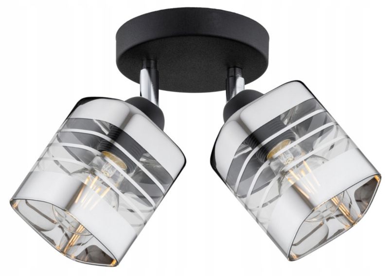 Lampa Sufitowa Elko-Lighting Regulowana 2-Punktowa Linea E27 czarny 1 szt